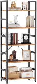 DUMOS 5-Tier Bookshelf, Modern Tall Bookcase Book Shelf by DumosLifestyle