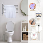 Teenyyou 16.5" Swivel Towel Rack 6 Arms 304 Stainless Steel Sliver - Image 4