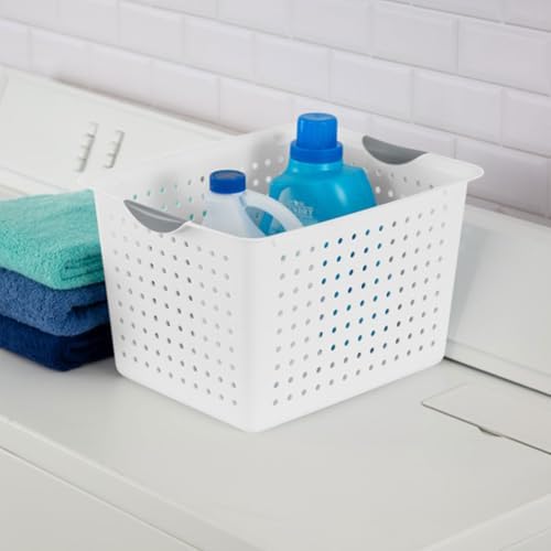 Sterilite Deep Ultra Basket, Open Top Plastic Storage Organizer, 24-Pack - Image 5