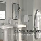 MARMOLUX ACC Bathroom Hardware Set Towel Racks 4 Pieces Hand Towel Ring Holder-Toilet Paper Holder-Towel Hook-Towel Bar Heavy Duty Wall Mount Bathroom Accessories SUS 304 Stainless Steel Mirror Finish - Image 5