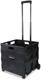 Universal Collapsible Mobile Storage Crate, 18.25" x 15" x 39.4", Black by Universal