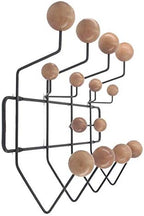 SHISEDECO Mid Century Modern Hang it All Coat Rack Black Frame Natural Ball by SHISEDECO