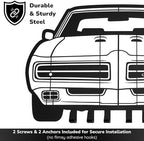 MOOH Car Key Holder for Wall - Metal Automotive Key Holder with 6 Hooks - Unique Car Gift for Men, Women, Car Lovers & Enthusiasts - Cool Man Cave Decor (Pontiac GTO 1969, Black) - Image 3