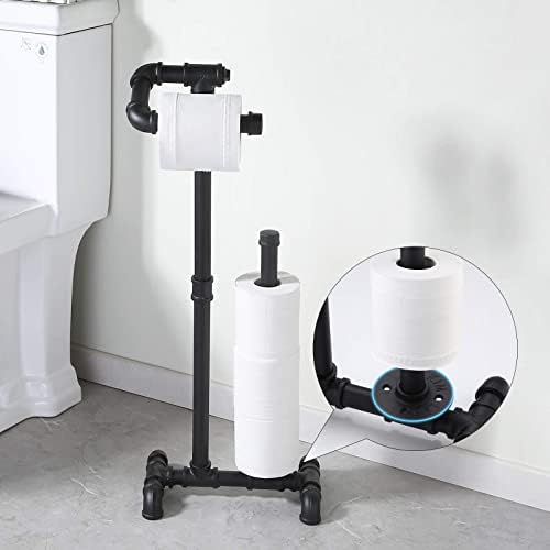 KES Rustic Toilet Paper Holder with Reserve, Farmhouse Toilet Roll Holder - Image 4