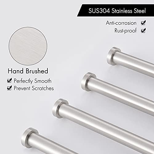 KES Bathroom Towel Rack 15.5-Inch, Swivel Towel Bar 4-Arm, Swing Out Towel Bar Wall Mounted, SUS304 Stainless Steel Brushed Finish, A2103S4L40-2 - Image 6