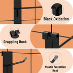 HUHOLE 50 Pack 2 Inch Black Gridwall Hooks Metal Display Hangers - Image 4