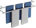 Alise 32 inch Double Towel Bar for Bathroom Wall Mounted, Polished Chrome by Alise
