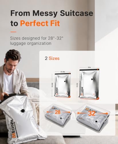 Vacbird 10-Pack Large Vacuum Storage Bags with USB & Battery 2-in-1 Rechargeable Cordless Pump, Space Saver Seal Bags for Home Organization, Bedding, Blankets and Clothing - Image 3