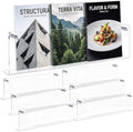 6 Pack Clear Acrylic Magazine Holder Wall, Brochure, 24 Inch by Unknown