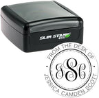 Customized Portable Pre-Inked Classic Monogram Personalized Library Stamp for Islamic Bookstore Owners - Customized Library Stamper - Personalized Library Stamper for Book Collections and Gifts - Image 2
