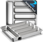 IKOCO 2-Pack Silverware Organizer, Stainless Steel, Dishwasher Safe by Shineforyourbeauty