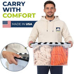 12 Gallon Clear Storage Tote with Flip Lid, Standard Duty, Pack of 2 - Image 4