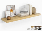 RICHFOCUS Long Floating Shelves for Wall 1Pack, Oak, 48" Lx8 D by RICHFOCUS