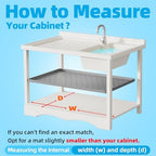 Winisok Waterproof Under Sink Mat 34" x 22", Silicone Mat, White - Image 6