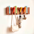 Youyole 6 Hooks Wood Coat Rack Wall Mount Piano Hideaway Coat Hooks by Ajaredlulu