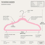 66 Pack Pink Velvet Hangers Non Slip, Felt Hangers - Image 2