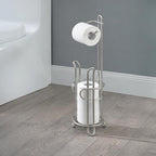 SunnyPoint Bathroom Toilet Tissue Paper Roll Storage Holder Stand with Reserve, The Reserve Area Has Enough Space to Store Mega Rolls (SN) - Image 2