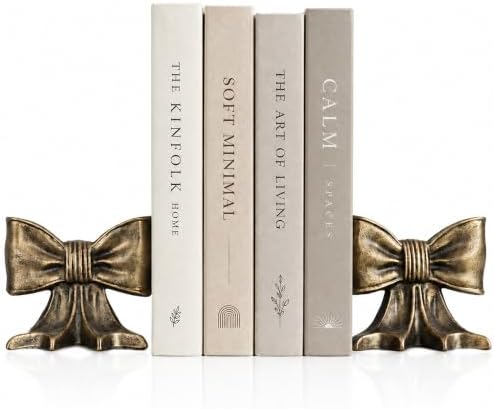 Bookends Decorative Holder Shelves Set of 2 Heavy Vintage Book Stoopers by Mocott
