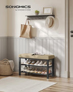SONGMICS Shoe Bench, Storage Bench, Entryway Bench with Cushion - Image 2