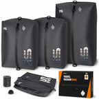 3PCS Vacuum Bags for Travel with Pump, Reusable, Waterproof, Black by ESCRODOI-Fromcourttotrailpackinperformance