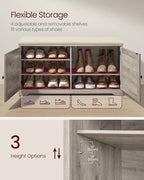 VASAGLE 3-Tier Shoe Storage Bench with Cushion, 14 x 39.8 x 20.7 Inches - Image 4