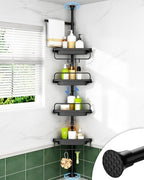 Corner Shower Caddy Tension Pole for Shampoo Holder, Stainless Steel Rod by ALLZONE