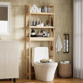 3-Tier wood over the Toilet Storage Cabinet , Simple Bathroom Storage Shelf by DeLutimia