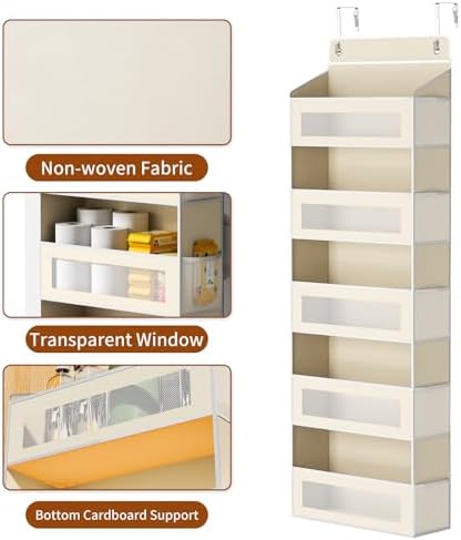 AQOOA 5-Tier Over The Door Organizer 44 lbs Capacity fit Standard Doors - Image 2