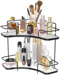 FOLLOWIN 2 Tier Corner Bathroom Counter Organizer, Corner Makeup Organizer by FOLLOWIN