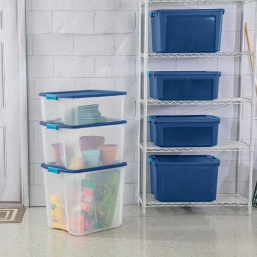 Sterilite Latch and Carry, Plastic Storage Bins w/Lids, 12 Gallon, 18-Pack - Image 4