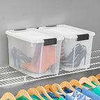 Sterilite Ultra Latch Box with Lids for Home and Office, 30 Quart, 24-Pack - Image 4