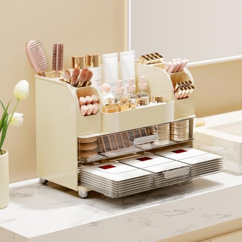 UFORU Makeup Organizer Countertop with 2 Large Drawers for Vanity Bathroom - Image 2