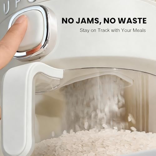 UFORU Rice Dispenser 13 LB,Airtight Storage Container With Measuring Cup - Image 3