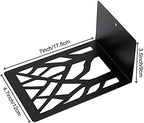 HAKZEON 16 Pack 8 Pairs 4.7 x 3.4 x 7 Inches Book Ends, Metal Bookends with Non-Slip Pads, Black Book Ends for Shelves, Decorative Bookends Supports - Image 2