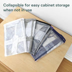 10PACK Clear Zippered Storage Bags for Clothes, 22L Plastic Clothes and Under-Bed Storage Organizers, Blanket Storage Bags for Bedding, Linen, Blankets, Comforters, Clothing & Toys (White) - Image 4