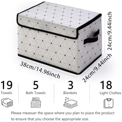 Fabric Storage Bins with Lids,Under Bed Storage Containers 3Pack - Image 2