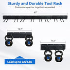 OTraki 63'' Garage Wall Tool Organizer Heavy Duty Steel Tool Storage Rack - Image 6