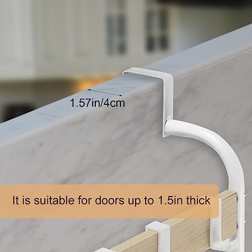 Over the Door Towel Rack for Bathroom 5 Tier Over The Door Towel Bar - Image 4