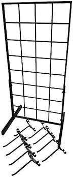 Only Hangers Black Gridwall Countertop Display with Mini T-Legs - Includes (9) 4" Gridwall Hooks Included - Heavy Duty Panel - 12" x 24" - Image 5