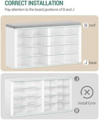 Hzuaneri Shoe Storage Bench with Cushion, Entryway 16-Cubby Shoe Rack - Image 6