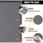 TigeJoy Under Sink Mats for Kitchen Waterproof 22" x 22", Cabinet Liner - Image 4
