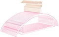 MIZGI Clear Hangers 50 Pack, Pink Glitter Acrylic Hangers,Patented Design by MIZGI