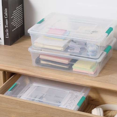 novelinks 10 Quart Clear Plastic Storage Containers with Lids (4 Pack) - Image 5