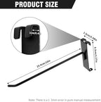 60 PCS 10 Inch Gridwall Hooks, Heavy Duty Black Display Hooks for Grid Wall Panels, Metal Hook for Retail Stores, Home and Garage Storage - Image 2