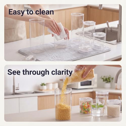 Airtight Food Storage Containers, 4-Pcs BPA-Free Kitchen Organizer - Image 7