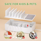 Pezin & Hulin Charger Station Organizer, No Power Charging Supply-White - Image 5