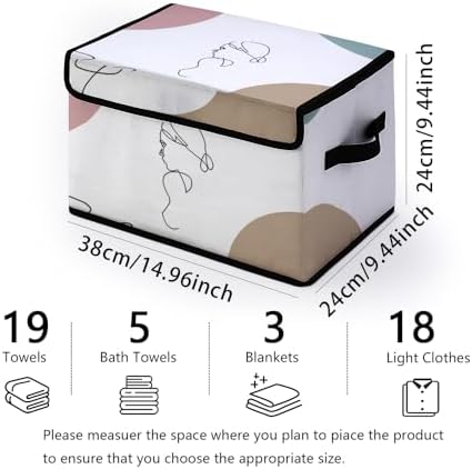 Stackable Clothes Storage Bins with Lids 3 Pack. - Image 2