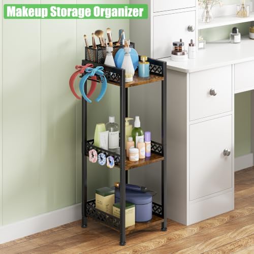 3 Tier Bathroom Organzier Storage Shelf Stand Toilet Paper Holder - Image 7
