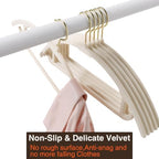 Korpai 50 Pack Velvet Hangers Non Slip,Sweater Hangers No Shoulder Bump - Image 4