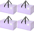 4 Pcs 24 Gallon Extra Large Moving Bags Heavy Duty Storage Bag by Clysee